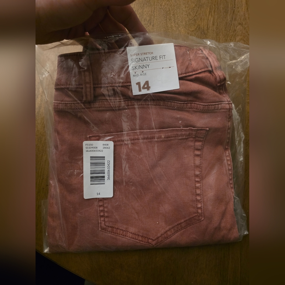 NWT Ann Taylor Super Stretch Signature Fit Skinny Mid-Rise Jeans 14​